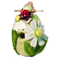 Ladybug Felt Bird House-DZI484061